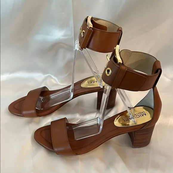 Like New! Gorgeous Michael Michael Kors Brown Calder City Sandals 👡 - Picture 6 of 10